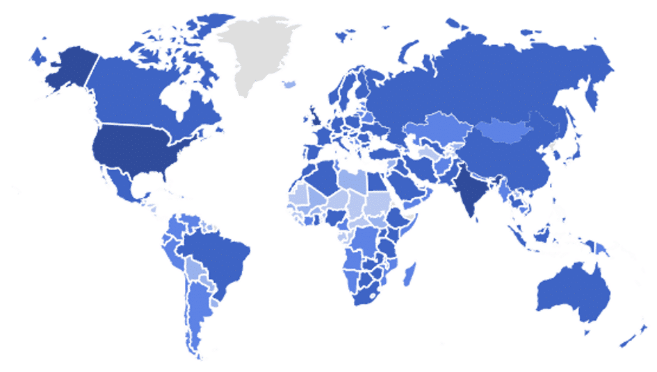 190+ Countries Reached